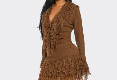 Enchanting Fringe Set (Brown)