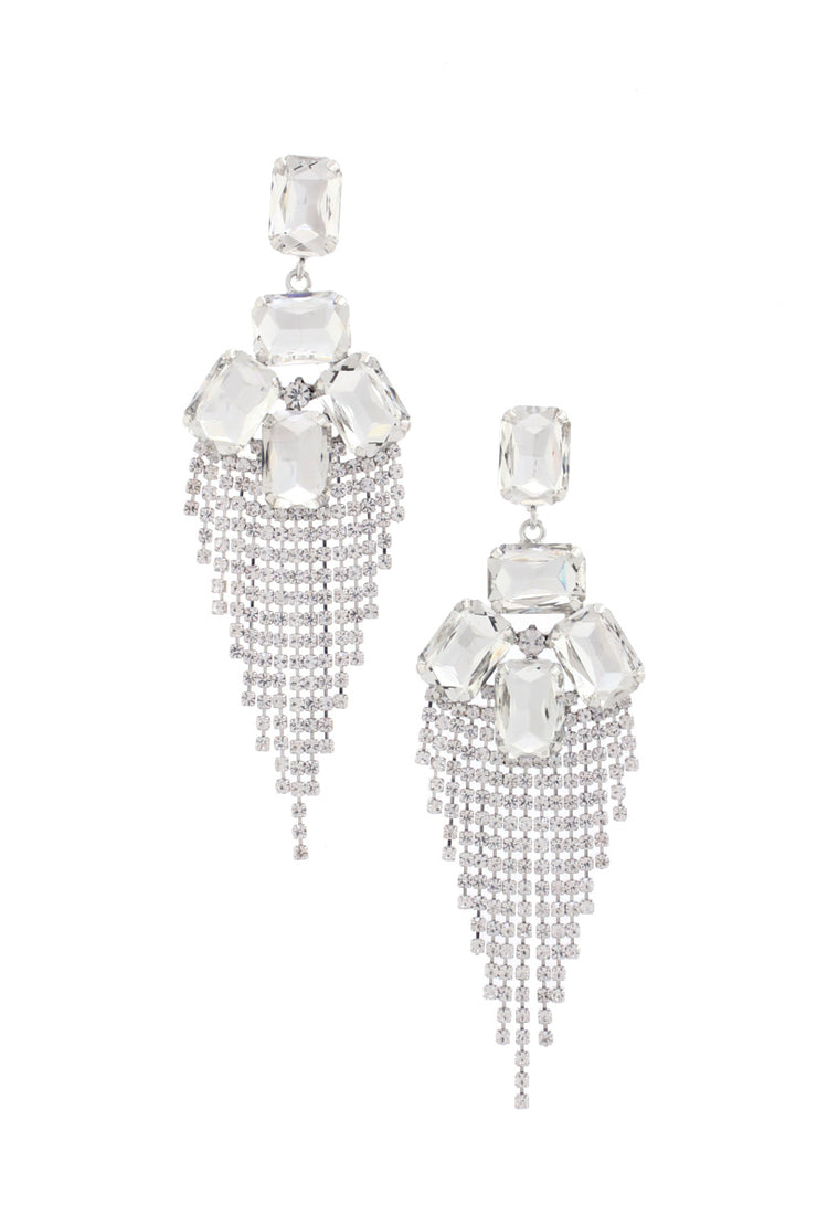 Elegant Rhinestone Drop Earring