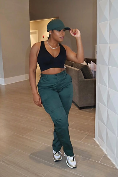 Combat Cargo Pants (Hunter Green)