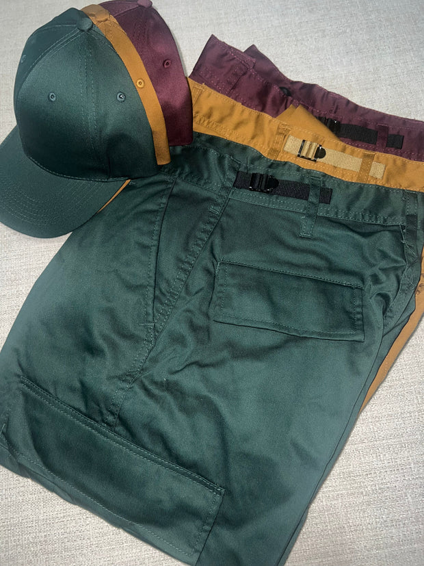 Combat Cargo Pants (Burgundy)