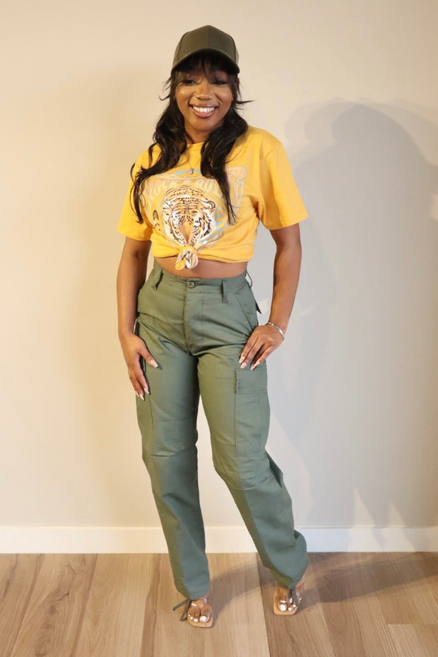 Cargo Pants - Olive